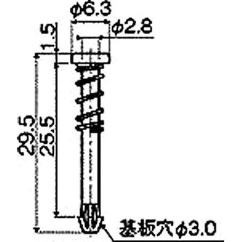 ナイロン ファンスナップリベット/NSR 廣杉計器