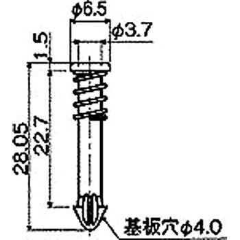 ナイロン ファンスナップリベット/NSR 廣杉計器