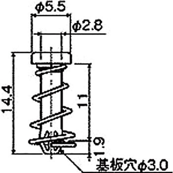 ナイロン ファンスナップリベット/NSR 廣杉計器