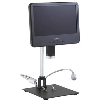 液晶付きデジタル顕微鏡 9.7型モニタ一体型 光学3~75倍 スネークライト2灯 約200万画素 microSD記録 スリーアールソリューション