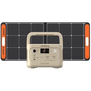 Jackery Solar Generator 600 Plus 100W ポータブル電源 ソーラーパネル(サンドゴールド) Jackery(ジャクリ)