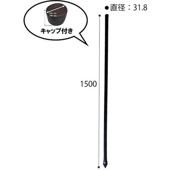 アメリカンフェンス 杭 ブラック ダイマツ