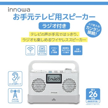 innowa お手元テレビ用スピーカー(ラジオ付き) NHTechnology(NHテクノロジー)