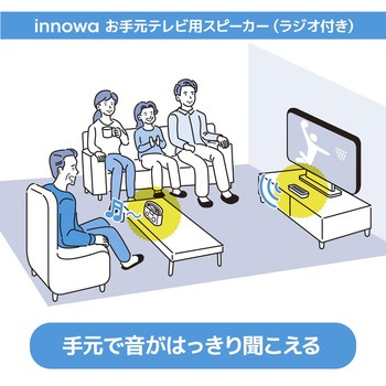 innowa お手元テレビ用スピーカー(ラジオ付き) NHTechnology(NHテクノロジー)