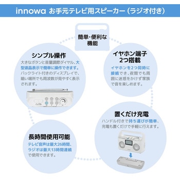 innowa お手元テレビ用スピーカー(ラジオ付き) NHTechnology(NHテクノロジー)