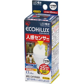 ECOHiLUX LED電球 人感センサー付 mini 垂直取付タイプ