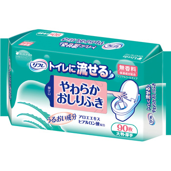 リフレ トイレに流せるやわらかおしりふき リブドゥコーポレーション
