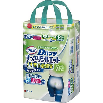 サルバ Dパンツ すっきりシルエット うす型下着感覚 パンツタイプ 1個