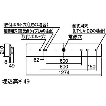 NNLK41719 一体型LEDベースライト iDシリーズ 器具本体 埋込型 1台