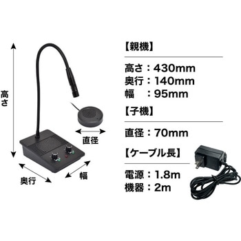 簡単設置!仕切り・マスク越しでもスムーズ会話「窓口業務マイク&スピーカー」 サンコー(電子機器)