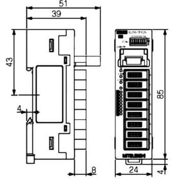 リモートI/Oユニット センサコネクタタイプ(e-CON) 出力ユニット 三菱