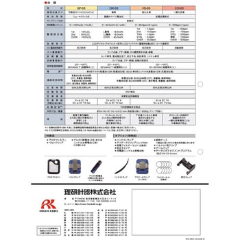 個人装着型可燃性ガス検知器GP-03(イソブタン)乾電池仕様 理研計器