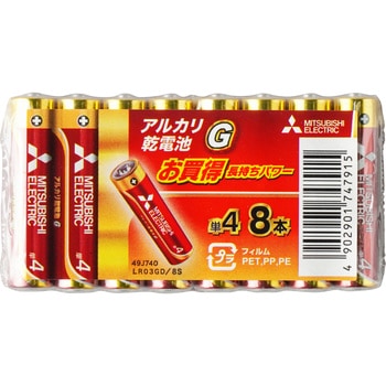 LR03GD/8S アルカリ乾電池 GDシリーズ 単4形 三菱電機 11716723