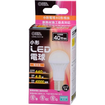 LDA5L-H-E17 I5 小形LED電球 密閉器具・断熱材施工器具対応 1個 オーム