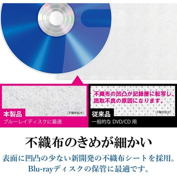 CCD-FB48BU CD/DVD/Blu-ray用 ディスクファイル ケース 収納 1個