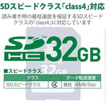 SDカード SDHC Class4 データ復旧サービス付 メモリーカード エレコム