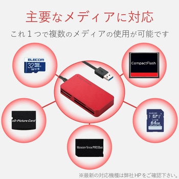 USB3.0対応メモリリーダライタ(51+5メディア対応) エレコム