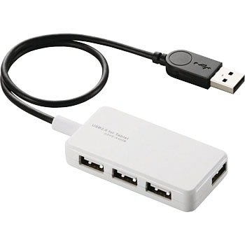 U2HS-A402BWH USB�n�u 2.0 4�|�[�g �o�X�p���[ �P�[�u���� 30cm �^�u���b�g���� �X�C���O�R�l�N�^ �G���R�� 11769083