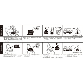 SAFETY TOILET FIVE(携帯トイレ5個入) エムアンドティー