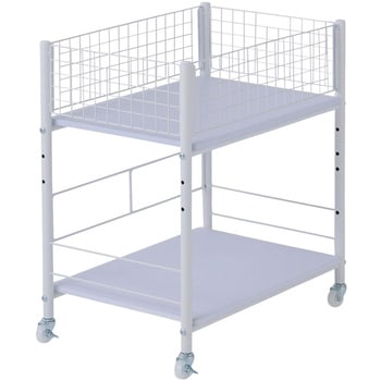 収納ラック ワゴン キャスター付き 奥行57.5 高さ64.5 幅26/38/44cm YAMAZEN(山善)