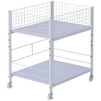 収納ラック ワゴン キャスター付き 奥行57.5 高さ64.5 幅26/38/44cm YAMAZEN(山善)