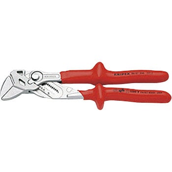 8607-250 絶縁プライヤーレンチ 1丁 クニペックス(KNIPEX) 【通販