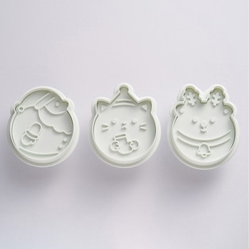 cotta まんまるクッキー型(サンタ、ねこ、トナカイ) cotta