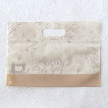 cotta ワイドジッパーバッグ ヴィンテージマップ S cotta