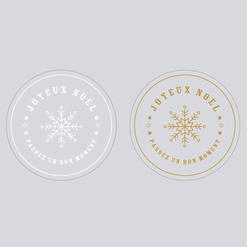 cotta 透明シール 雪の結晶ノエル(2柄×5片) cotta