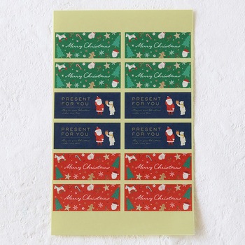 cotta シール クリスマスオーナメント(3柄×4片) cotta