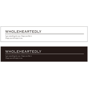 cotta シール モノトーン WHOLEHEARTEDLY(2柄×5片) cotta