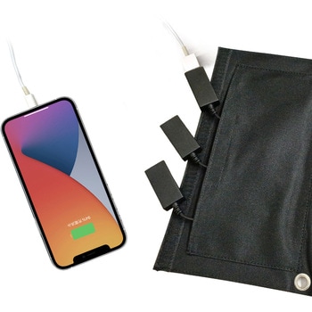 ポータブルソーラー充電器24W型3台同時充電ハイパワータイプ エアージェイ