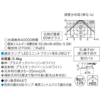 LEDダウンライト(ランプ別売) 東芝ライテック