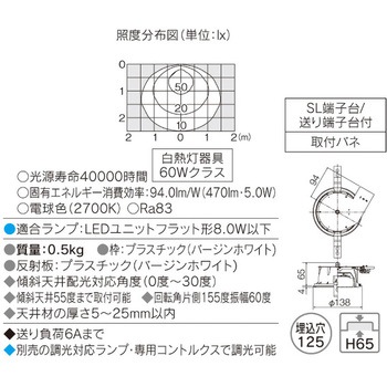 LEDダウンライト(ランプ別売) 東芝ライテック