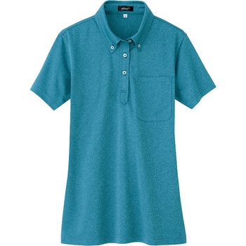 吸汗速乾半袖ボタンダウンポロシャツ(男女兼用) アイトス