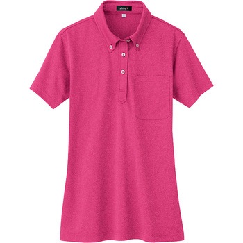 吸汗速乾半袖ボタンダウンポロシャツ(男女兼用) アイトス