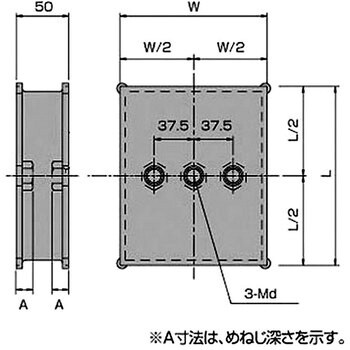 角型防振ゴム TOZEN(トーゼン) 角形防振ゴム 【通販モノタロウ】