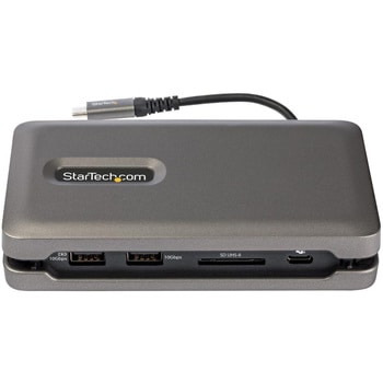 USB Type-Cマルチ変換アダプター/4K60Hz HDMI 2.0/10Gbps USB ハブ/カードリーダー & LAN/100W USB PD StarTech.com