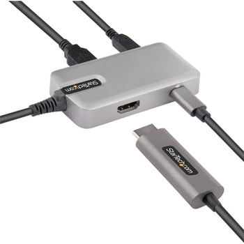 USB Type-Cマルチ変換アダプター/ノートPCドッキングステーション/4K60Hz HDMI 2.0/3ポート10Gbps USB ハブ/100W USB PD/タイプC対応トラベルドック/25cmケーブル StarTech.com