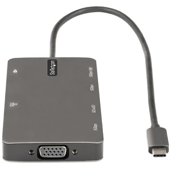マルチポートアダプター/USB-C接続/シングルモニター/HDMIまたはVGA/100W PD/USBハブ/SD & MicroSDカードリーダー/有線LAN StarTech.com