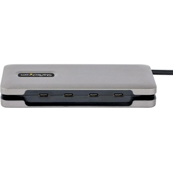 USB-Cハブ/4ポートType-C/USB 3.2 Gen 2 10Gbps/100W PD/バスパワー/32cm 巻き取り式ケーブル/タイプC 拡張ハブ StarTech.com