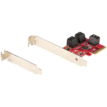 SATA 6ポート増設 PCI Expressインターフェースカード/PCI - SATA変換/6Gbps SATAコントローラ/ASM1166チップ搭載 ソフトウエアRAID/ロープロファイルブラケット付属/SATA PCIe 拡張ボード StarTech.com