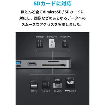 A8371NA2 Anker PowerExpand Direct 7-in-2 USB-C PD メディア ハブ Anker(アンカー) グレー色  - 【通販モノタロウ】