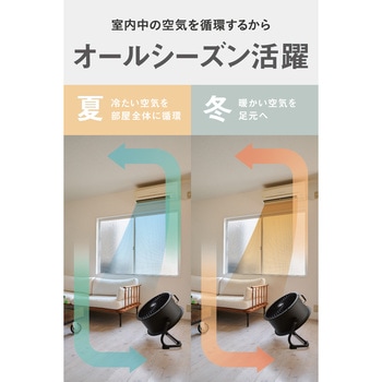 サーキュレーター45cm(壁・床タイプ) ACブラック CAT(Caterpillar)