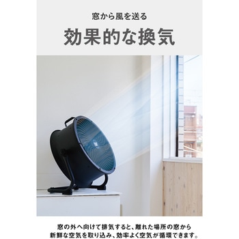 サーキュレーター45cm(壁・床タイプ) ACブラック CAT(Caterpillar)