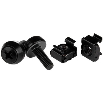 M5ネジ(12mm) & ケージナット(100セット) ブラック StarTech.com