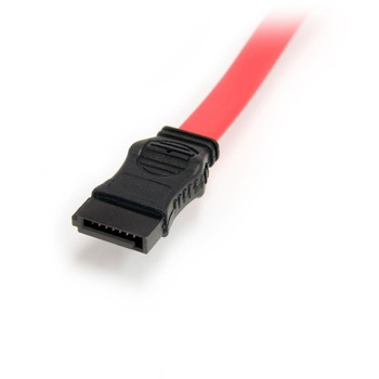 30cm Slimline SATA - シリアルATA変換ケーブル ペリフェラル電源(4ピン)とSATAデータコネクタ(7ピン)に分岐 StarTech.com