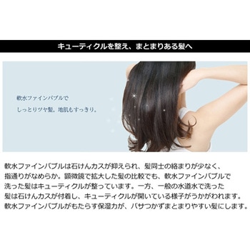 ハウステック シャワー用軟水器アクアソフト バブルプラス BAQ-S1202FB - ハウステック