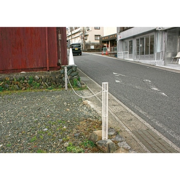 スチール製アレンジポスト ねじれ角棒タイプ カネソウ