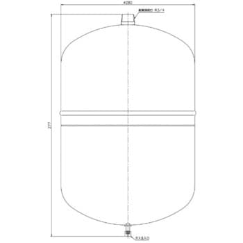 BT-12M 密閉式膨張タンク 1個 ノーリツ 【通販サイトMonotaRO】